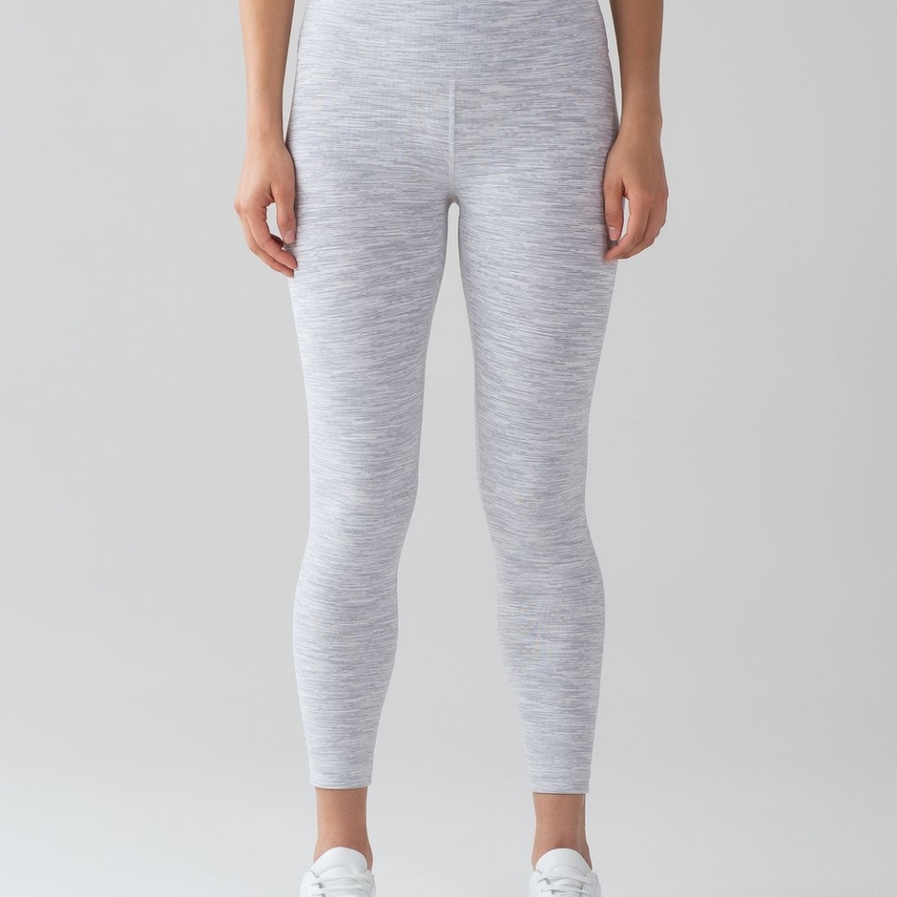 Lululemon Size 4 Wunder Under HiRise 7/8 Tight Wee Are From Space Nimbus Battles